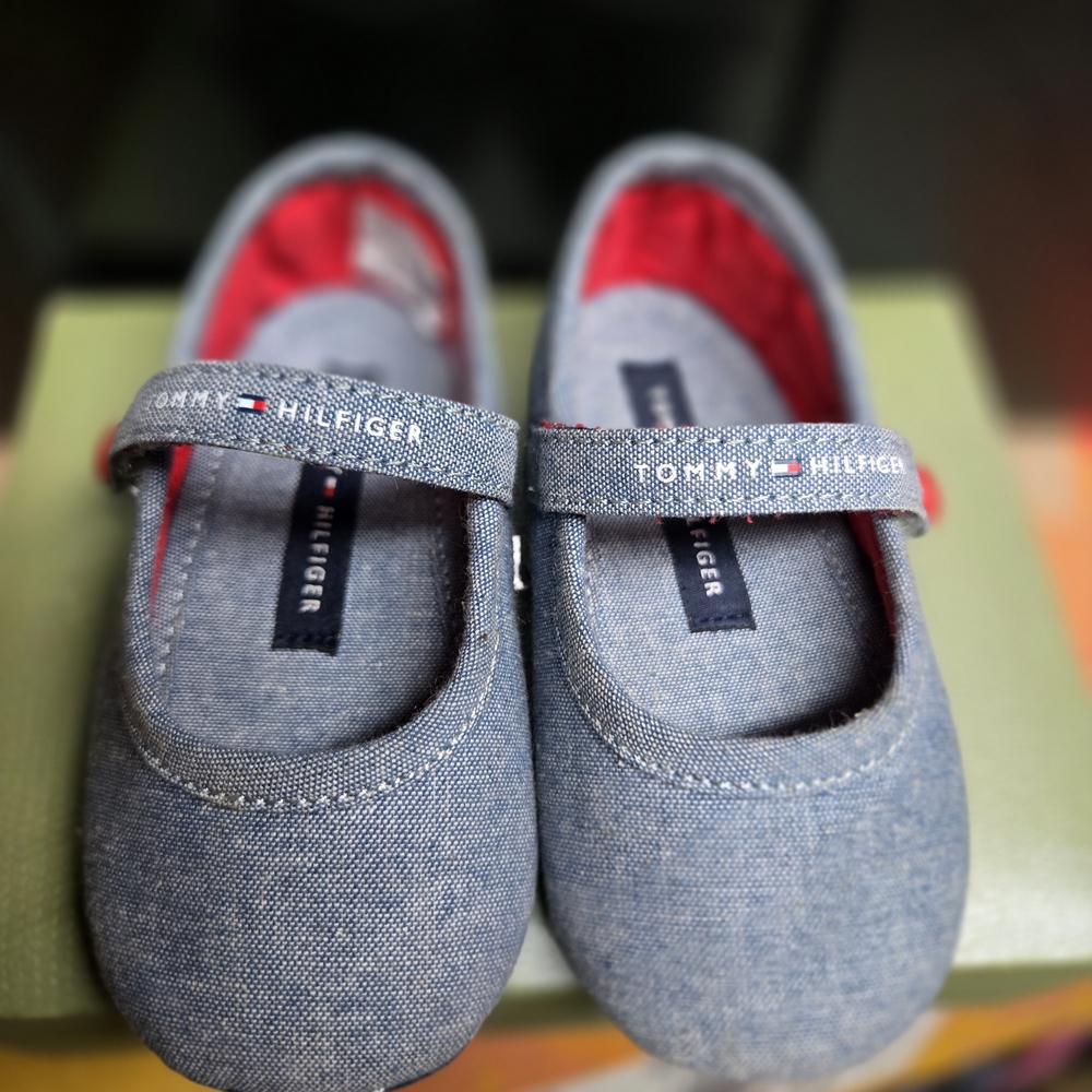 Tommy Hilfiger Kids Blue Mary Jane Shoes